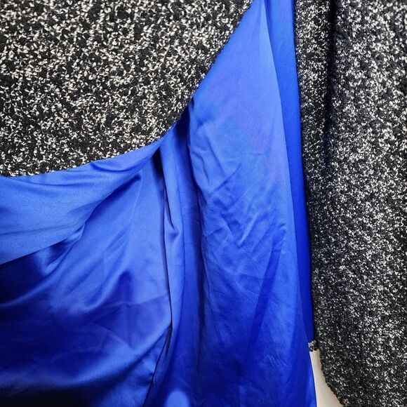 2X 18W 20W Torrid Black White Boucle Statement Coat Button Front Stretch Arms - Picture 6 of 9